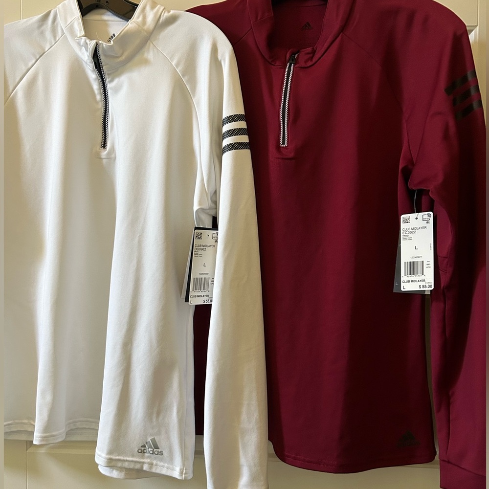 Adidas Women's Club Midlayer Sz Lg